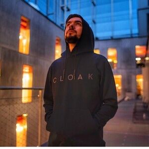 CLOAK Black Graphic Hoodie